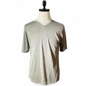 The Collection Silk V Neck Short Sleeve‎ T Shirt Top Women's Size M Preppy